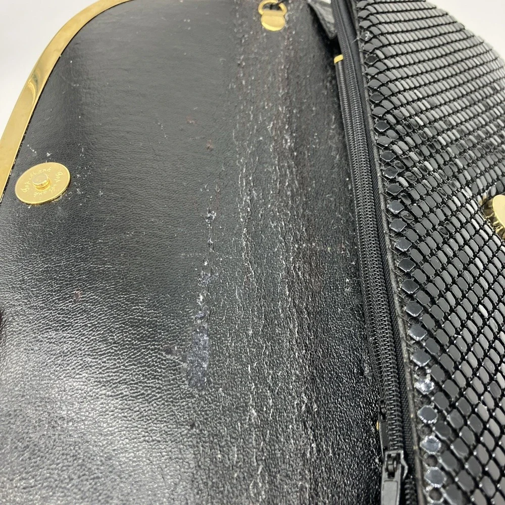 Vintage Gold Silver Bronze Metal Mesh Chainmail Purse Evening Shoulder‎ Bag 80s